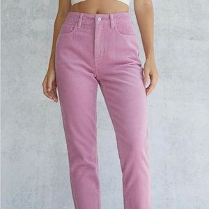 PacSun Mauve Corduroy Mom Jean Pant